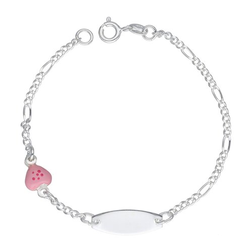 Pulsera Piocha Cartier Corazón Esmaltado 16 cm