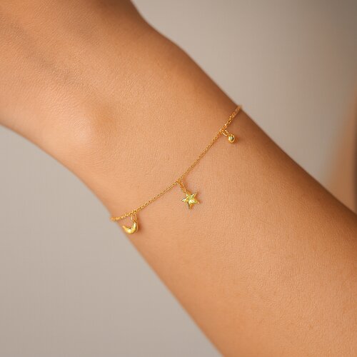 Pulsera Media Luna Estrella Circones