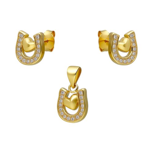 Conjunto Herradura Corazón Circones
