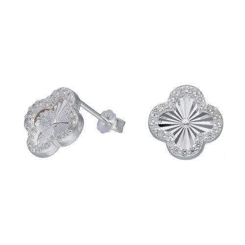 Aro Trébol de la Suerte Facetado Circones