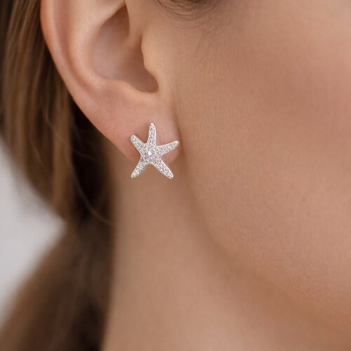 Aro Desigual Estrella de Mar Circones Concha Esmaltada