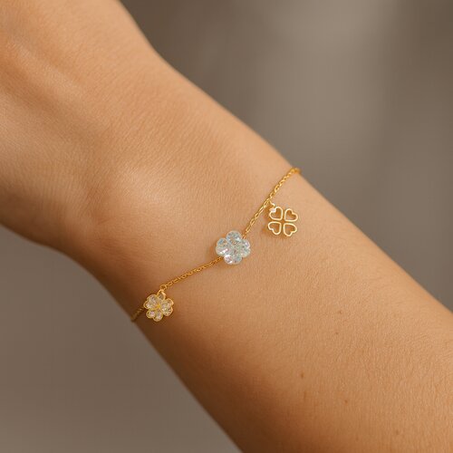 Pulsera Trébol de la Suerte Hecho con Cristal Swarovski®Circones