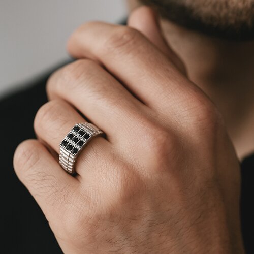 Anillo Sello Circones Ónix