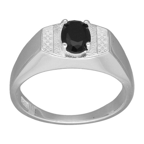 Anillo Sello Circón Ónix