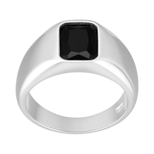 Anillo Sello Circón Ónix