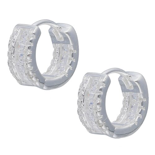 Argolla Huggie Circones Baguette 11 mm