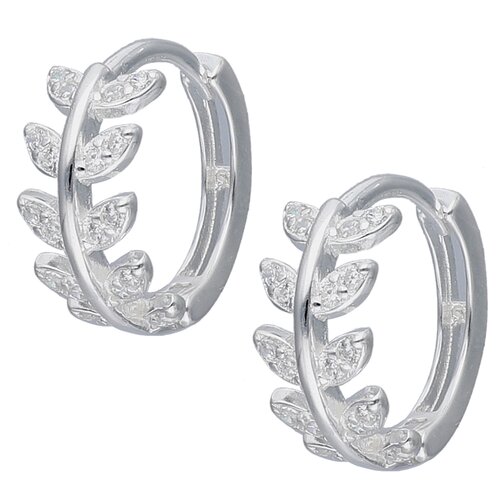 Argolla Huggie Espiga Circones 13 mm