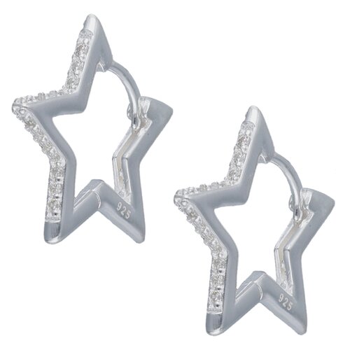 Argolla Huggie Estrella Circones 17x19 mm