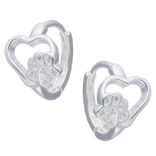 Argolla Huggie Corazón Patita Circones 11 mm