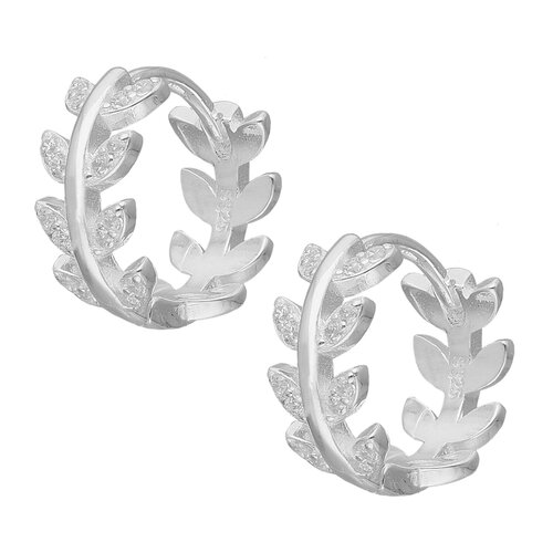 Argolla Huggie Espiga Circones 15 mm