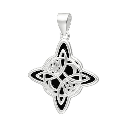 Colgante Nudo de Brujas Triquetas Ónix