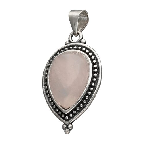 Colgante Étnico Cuarzo Rosa