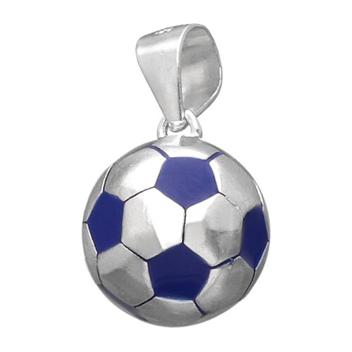 Colgante Pelota de Fútbol Esmaltada Azul