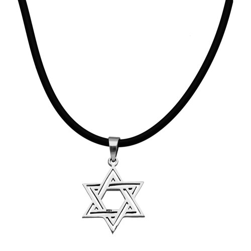 Collar Caucho Estrella de David