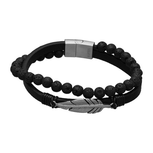 Pulsera Acero Quirúrgico Esferas Pluma