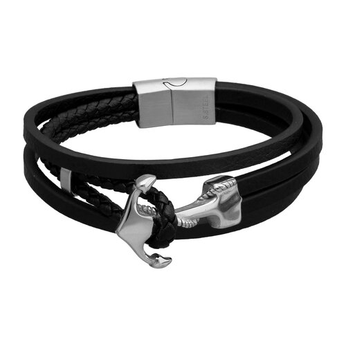 Pulsera Acero Quirúrgico Trenzada Ancla