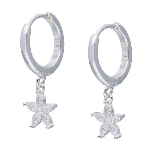 Argolla Huggie Flor Circones 11 mm