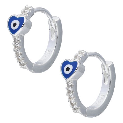 Argolla Huggie Ojo Turco Circones 15 mm