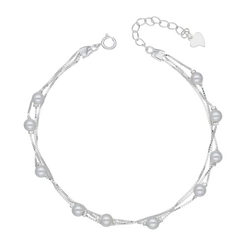 Pulsera Veneciana Triple Perlas