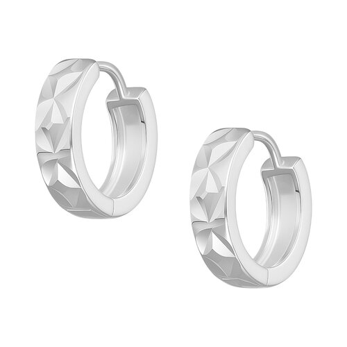 Argolla Huggie Facetada 15 mm