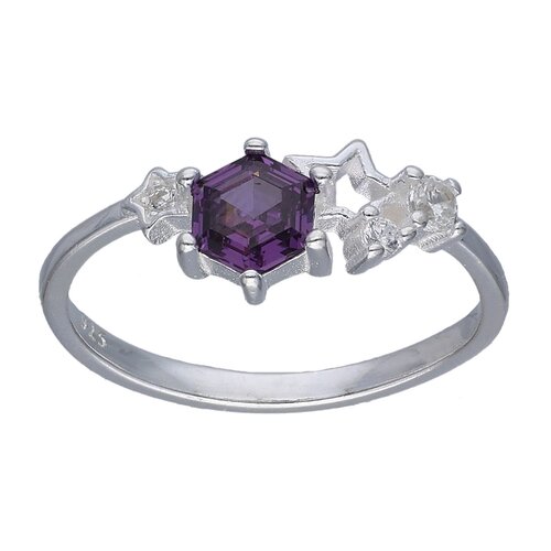 Anillo Estrellas Circones Amatista