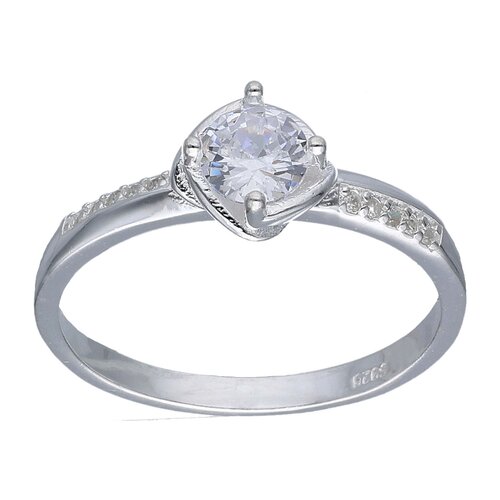 Anillo Nudo Circón Solitario