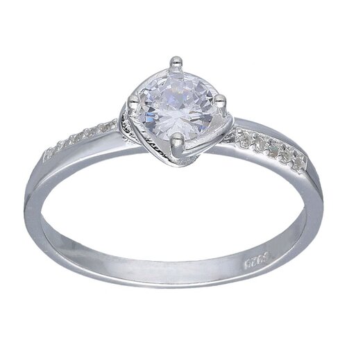 Anillo Nudo Circón Solitario