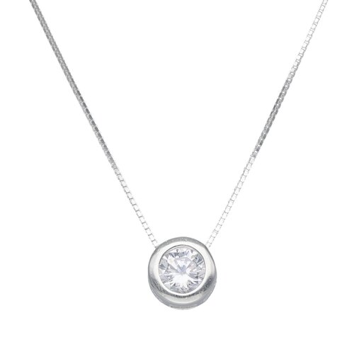 Collar Circón Punto de Luz 6 mm