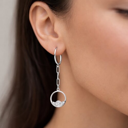 Argolla Eslabones Olas 16 mm