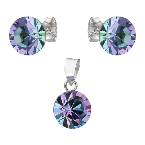 Conjunto Hecho con Cristal Swarovski® Tornasol 8 mm