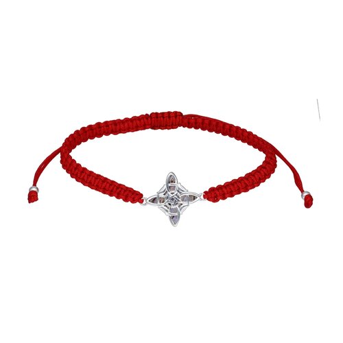Pulsera Hilo Rojo Ajustable Nudo de Brujas Abalón