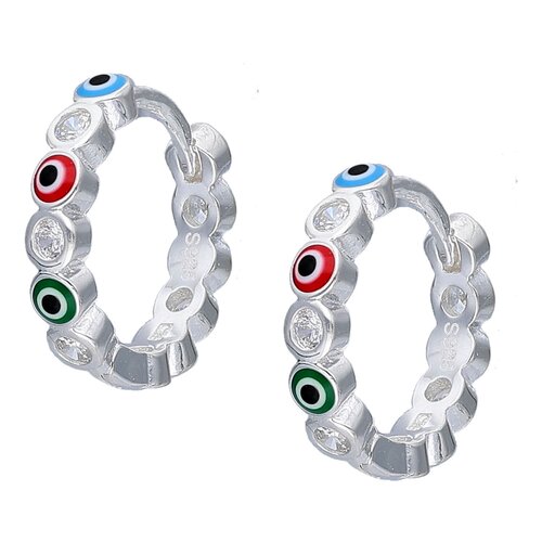 Argolla Ojo Turco Circones 15 mm