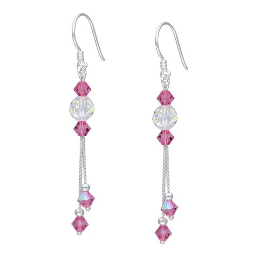Aro Cadenas Cristales Rosa Francia