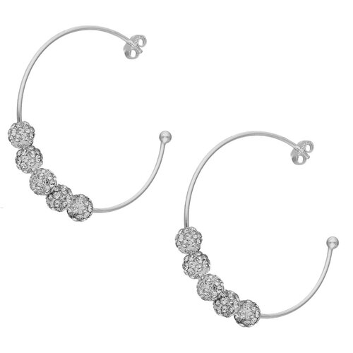 Semi Argolla con Strass 30 mm