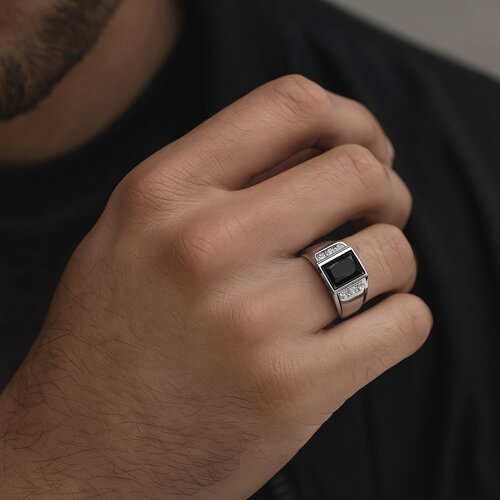 Anillo Sello Circones Ónix