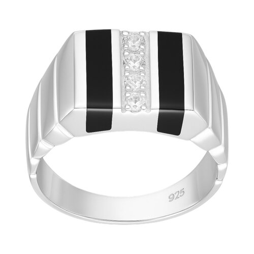 Anillo Sello Facetado Circones Ónix