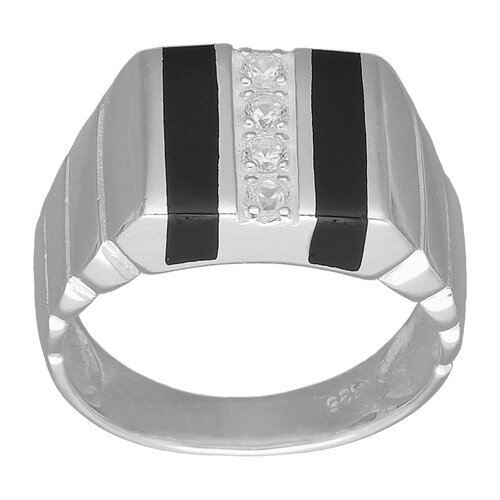 Anillo Sello Facetado Circones Ónix