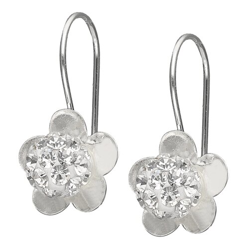Aro Pasador Flor Strass 6 mm