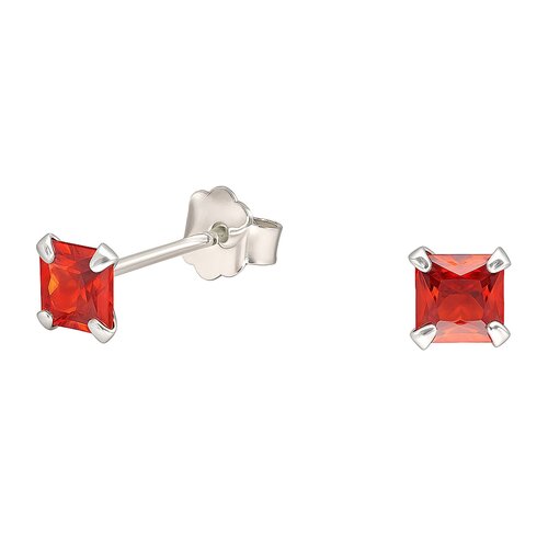 Aro Circón Granate 4x4 mm