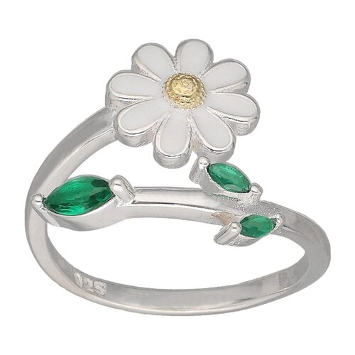 Anillo Ajustable Flor Esmaltada Circones