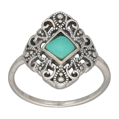 Anillo Étnico Rombo Turquesa