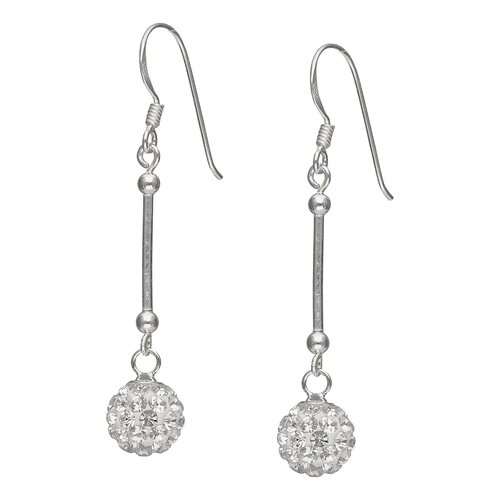 Aro Palito Esferas Strass 8 mm