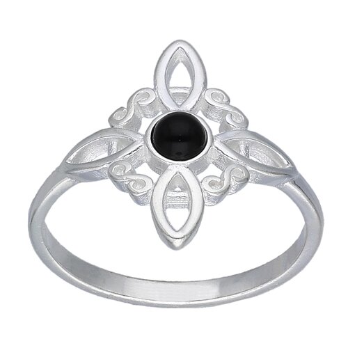 Anillo Nudo de Brujas Ónix