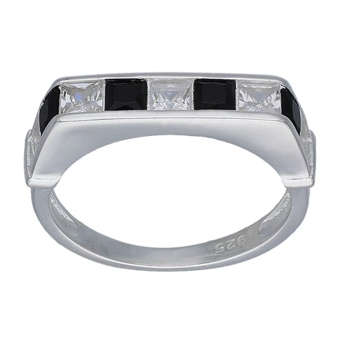 Anillo Cintillo Circones Ónix