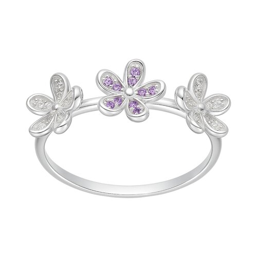 Anillo Flores Circones Violeta
