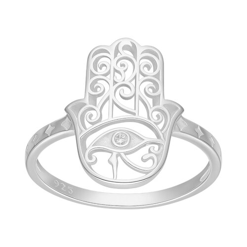 Anillo Mano de Fátima Ojo de Horus Circón