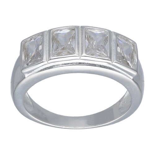 Anillo Cintillo Circones Baguette