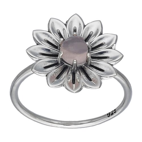 Anillo Flor Cuarzo