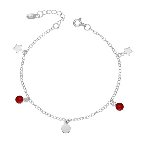 Pulsera Estrellas Círculos Jaspe