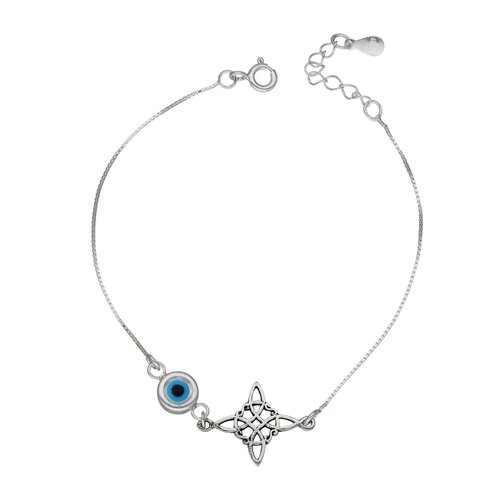 Pulsera Nudo de Brujas Ojo Turco